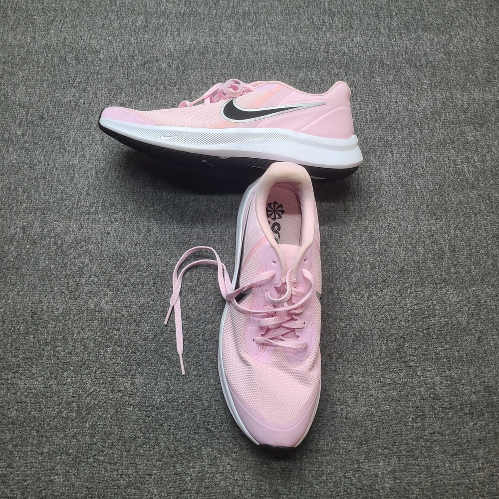 Nike Star Runner 3 Kids Size 7Y Pink Excellent‎ DA2776-601 Mesh Athletic Sneaker